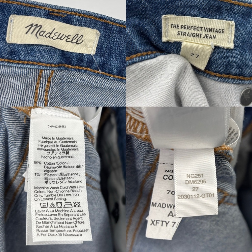 Madewell Straight Leg Jeans in Medium Blue - Picture 11 of 14